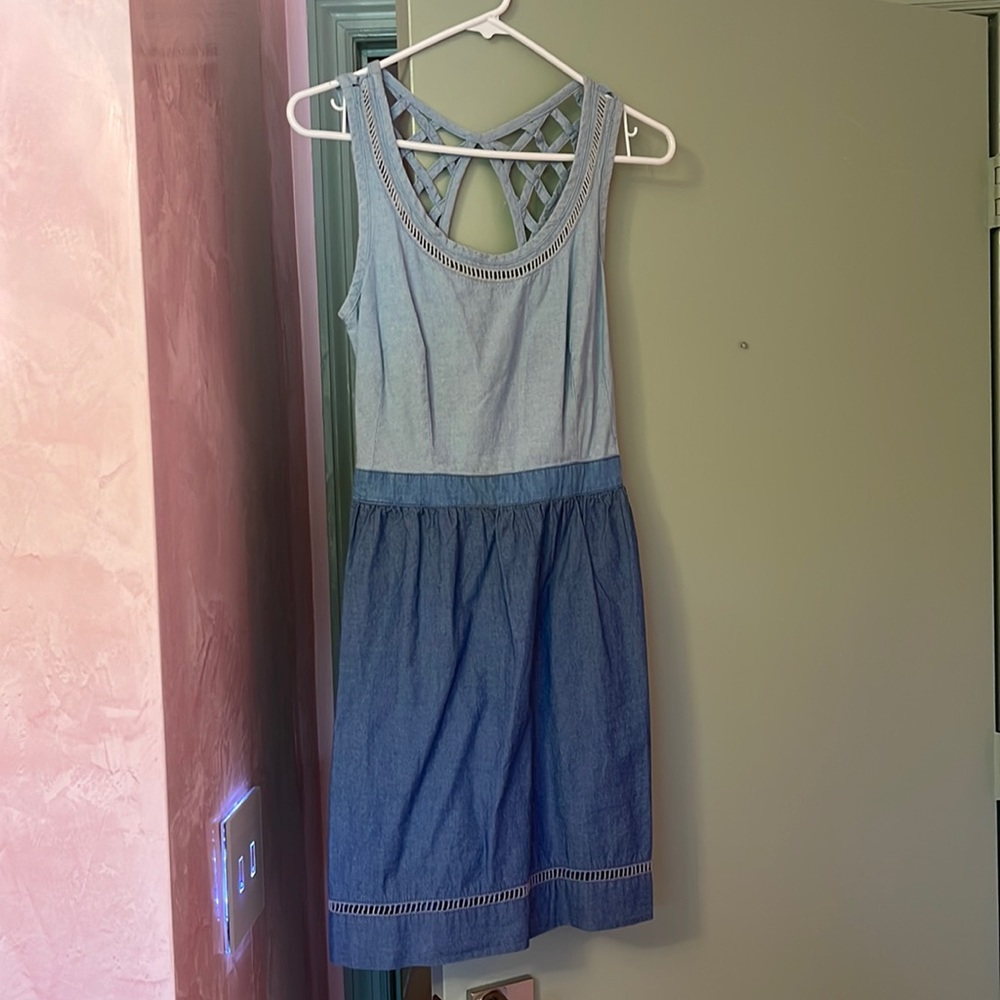 Gentlefawn Blue open back denim dress